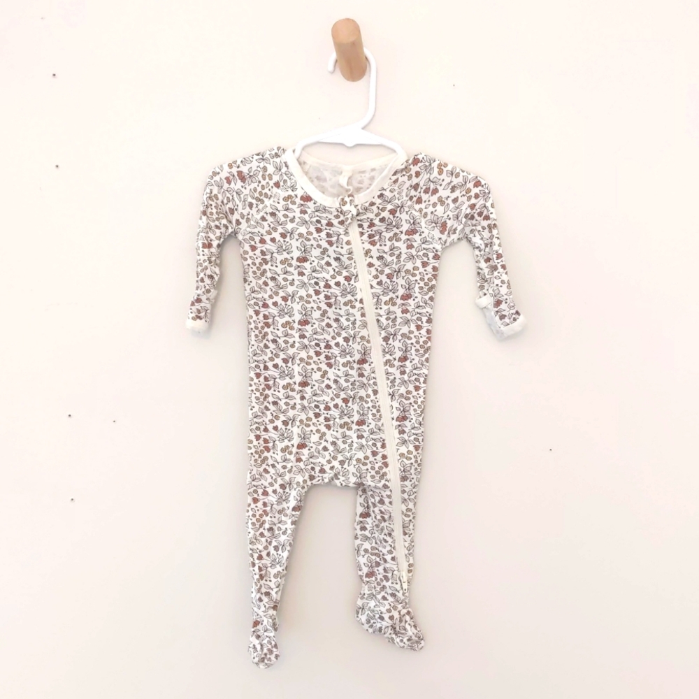 Quincy Mae Bamboo Floral Footed Sleeper